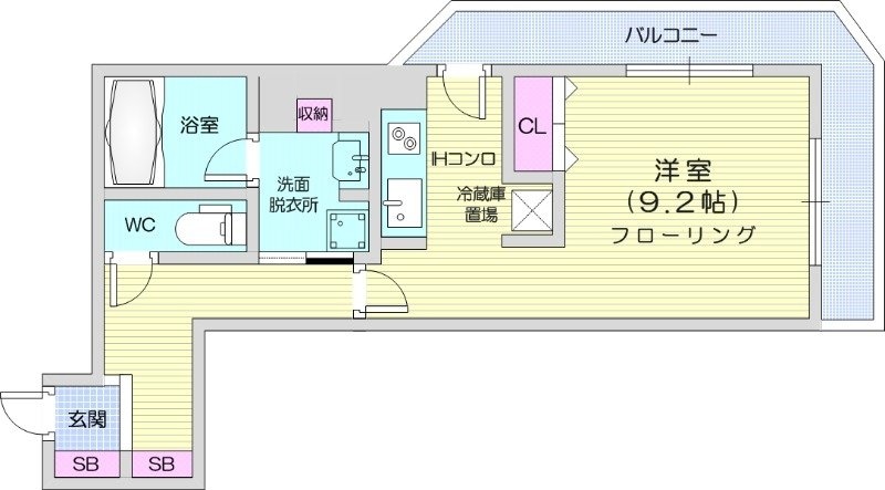 中島公園駅 徒歩4分 3階の物件間取画像