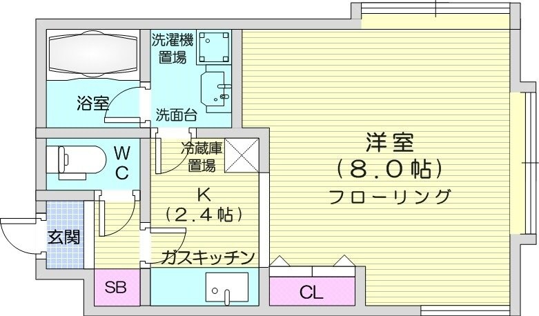 シュヴァルツヴァイスの物件間取画像