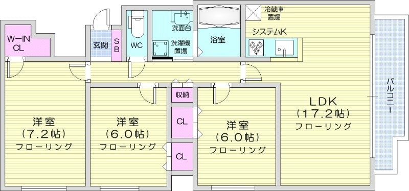 クレステージ宮の森の物件間取画像