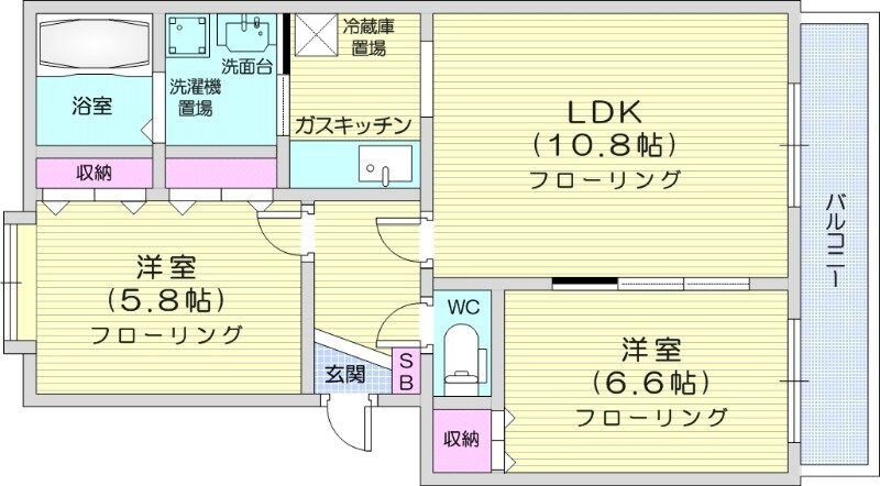 ベルサジュノンの物件間取画像