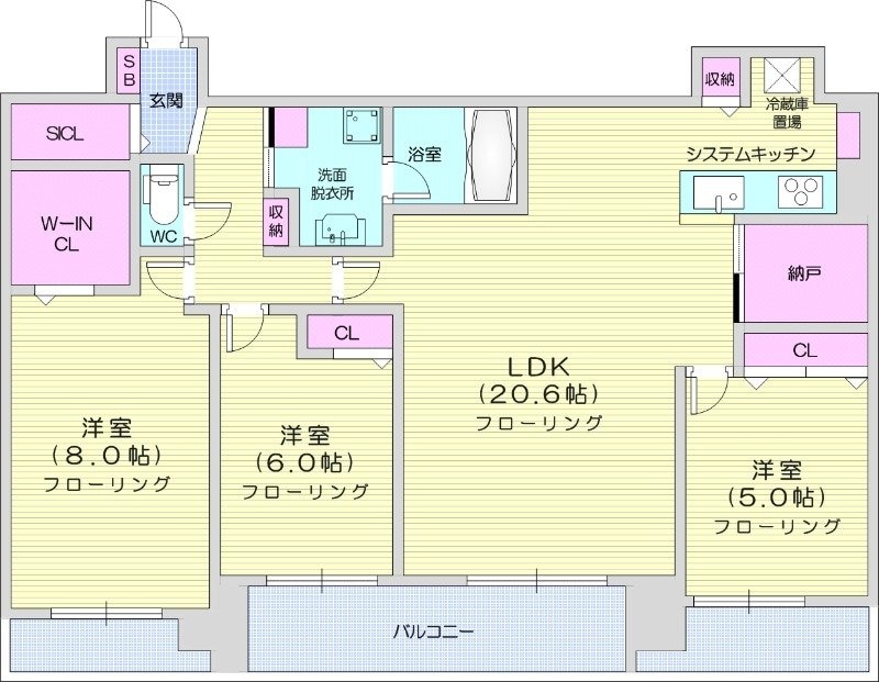 Fリミテッド北広島の物件間取画像