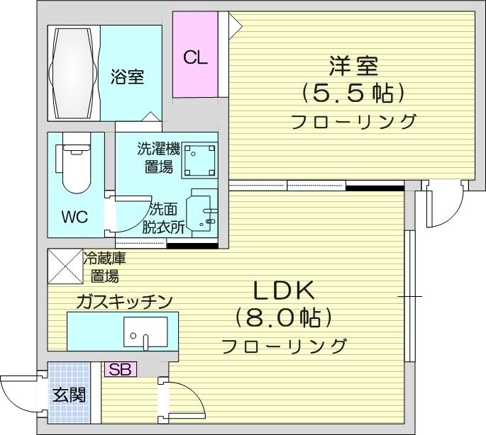 新道東駅 徒歩7分 4階の物件間取画像