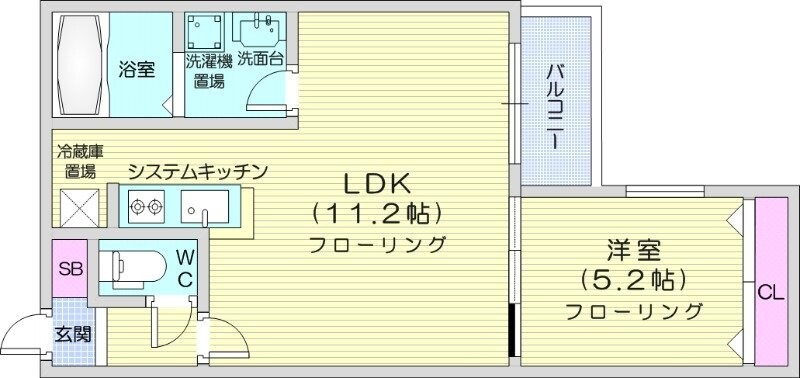 環状通東駅 徒歩10分 2階の物件間取画像