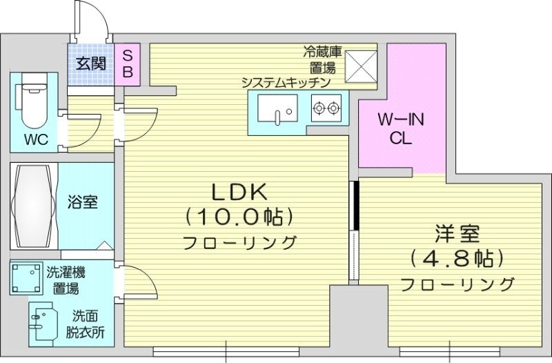 ラヴェーラ大通公園の物件間取画像