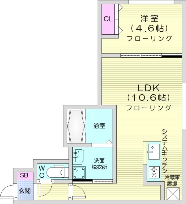 南郷７丁目駅 徒歩4分 2階の物件間取画像