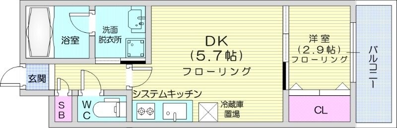 北１８条駅 徒歩8分 1階の物件間取画像