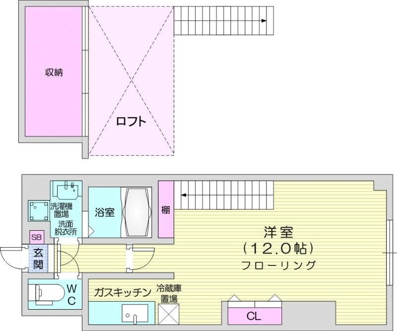 当別駅 徒歩3分 3階の物件間取画像