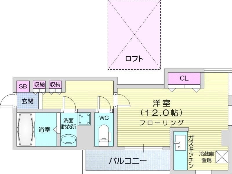 バスセンター前駅 徒歩2分 3階の物件間取画像