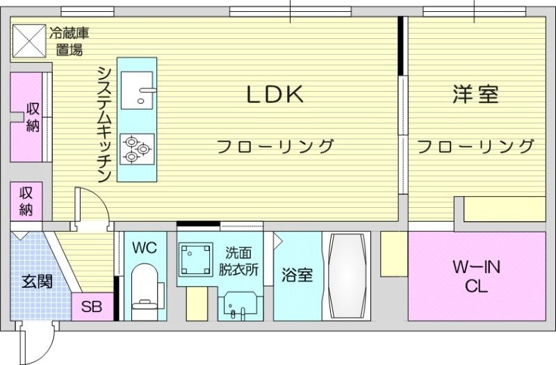 桑園駅 徒歩13分 4階の物件間取画像