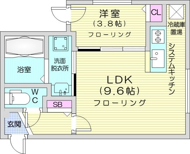 学園前駅 徒歩6分 2階の物件間取画像