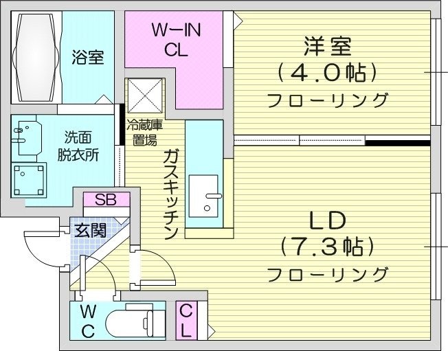 ロイヤルガーデン北6条の物件間取画像