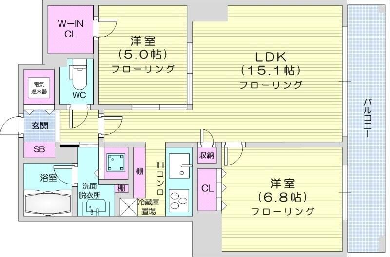 ザ・サッポロレジデンスの物件間取画像