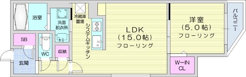 中島公園駅 徒歩8分 4階の物件間取画像