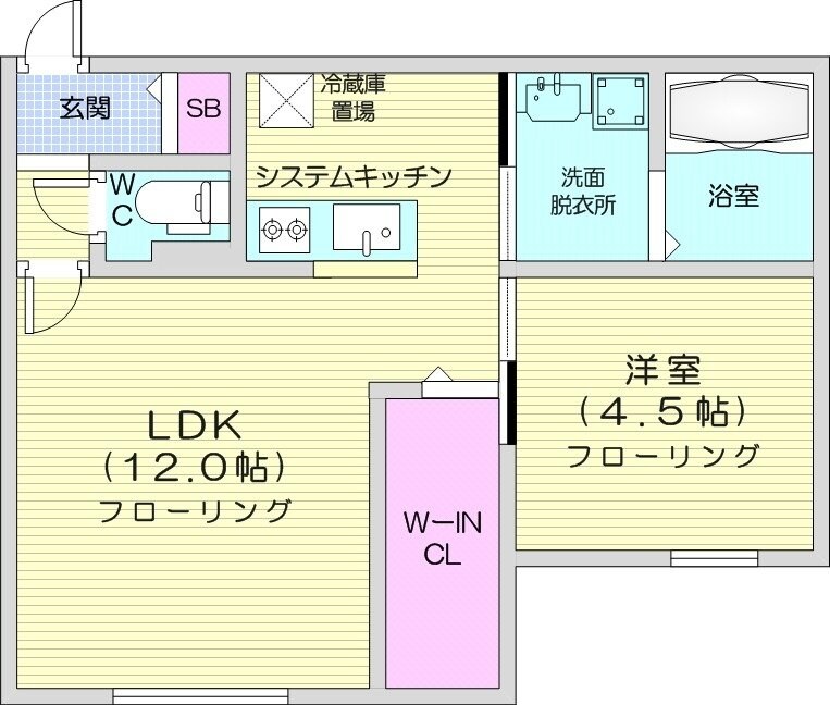 Bellagio　tsukisamuの物件間取画像