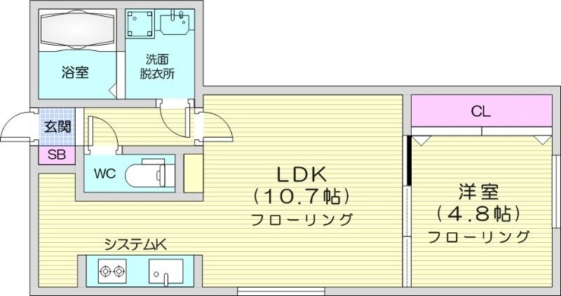 豊平公園駅 徒歩10分 3階の物件間取画像