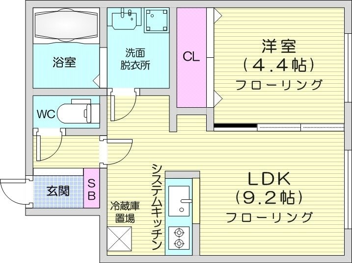 豊平公園駅 徒歩10分 3階の物件間取画像