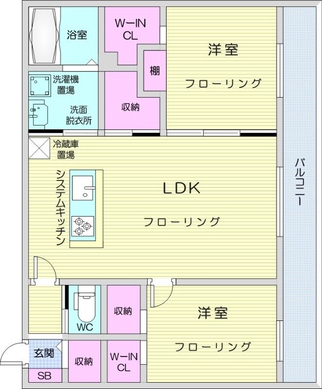 R-fino札幌桑園の物件間取画像