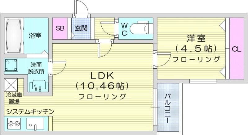 麻生駅 徒歩3分 2階の物件間取画像