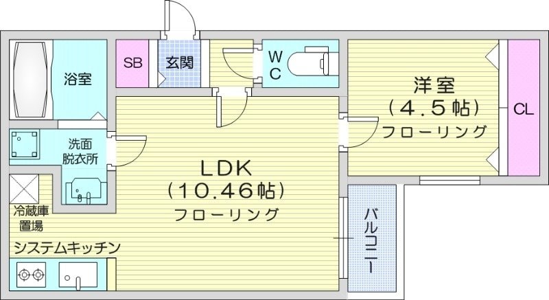 smartroom麻生の物件間取画像