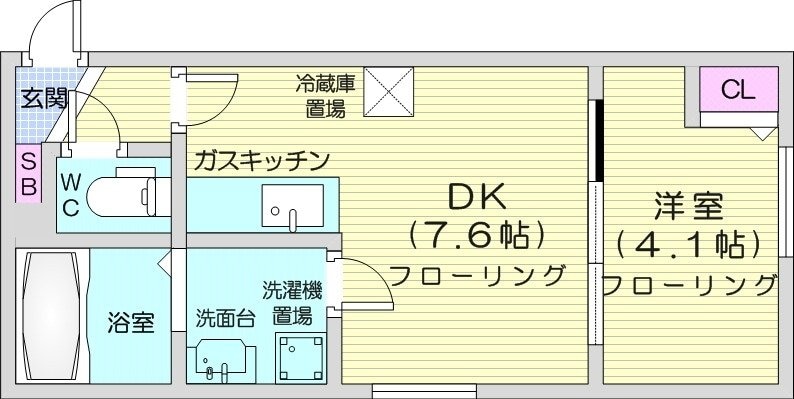 インヴェスト北8条の物件間取画像