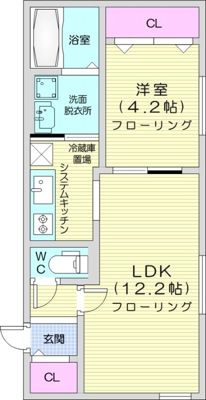 東区役所前駅 徒歩7分 3階の物件間取画像