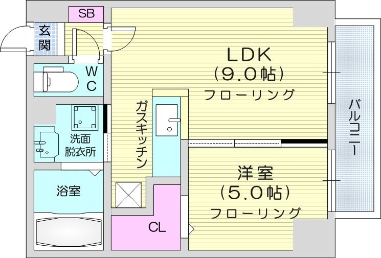 KレジデンスN23の物件間取画像