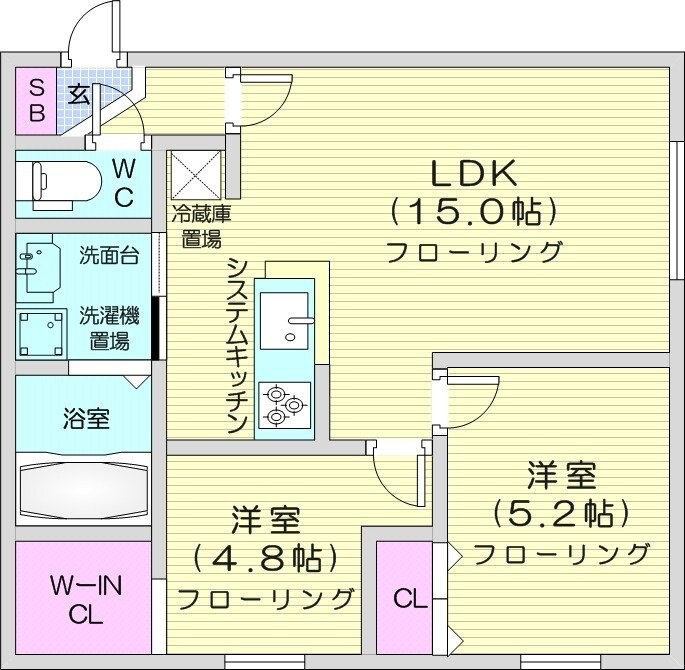 GLASSMAREHACHIKENの物件間取画像