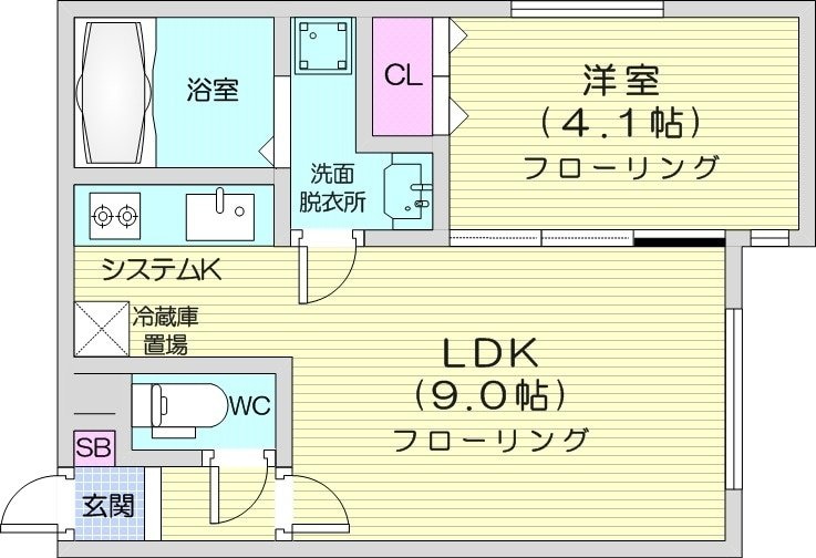 フロンティアの物件間取画像