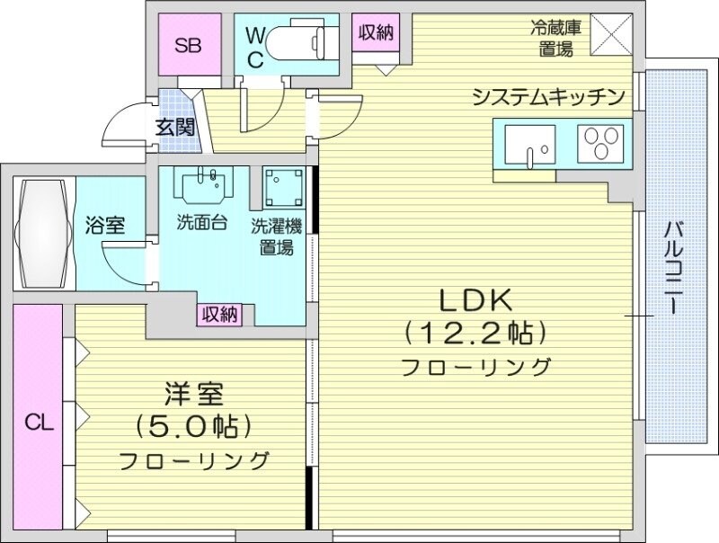 F中の島の物件間取画像