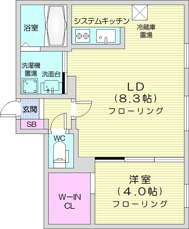 イクス北円山の物件間取画像