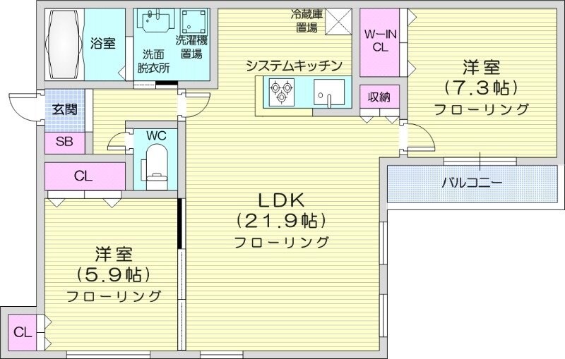 豊水すすきの駅 徒歩5分 4階の物件間取画像