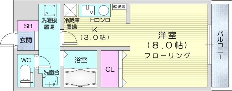 当別駅 徒歩9分 2階の物件間取画像