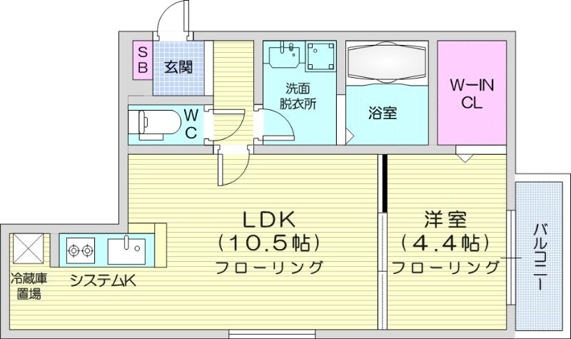 円山公園駅 徒歩30分 4階の物件間取画像