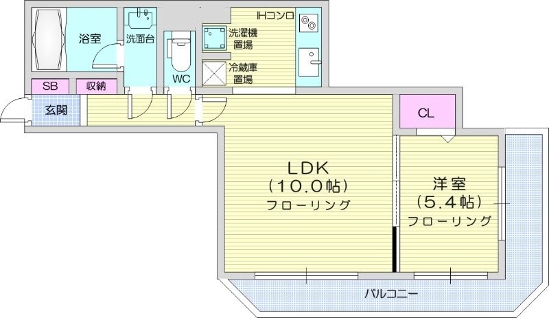 中島公園駅 徒歩4分 27階の物件間取画像