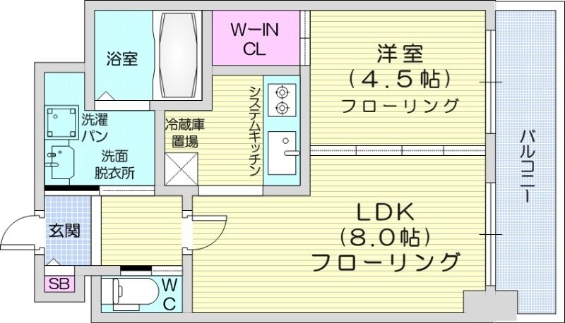 小泉マンションMem19の物件間取画像