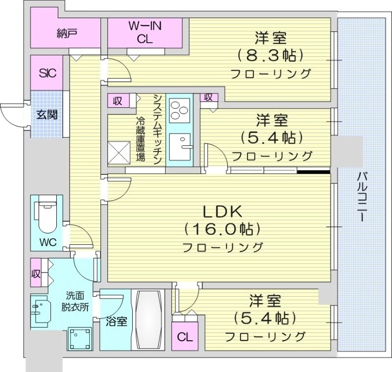 ONE札幌ステーションタワーの物件間取画像