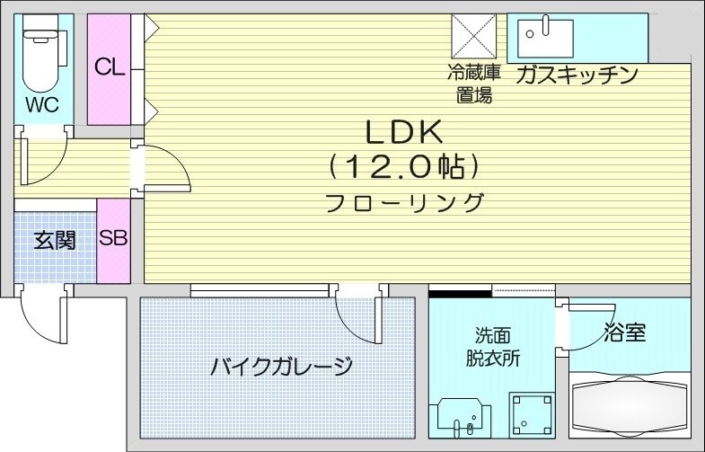 発寒南駅 徒歩8分 3階の物件間取画像