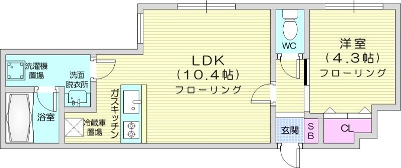 エルシア北2条の物件間取画像