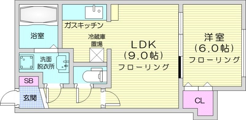 エルム21の物件間取画像