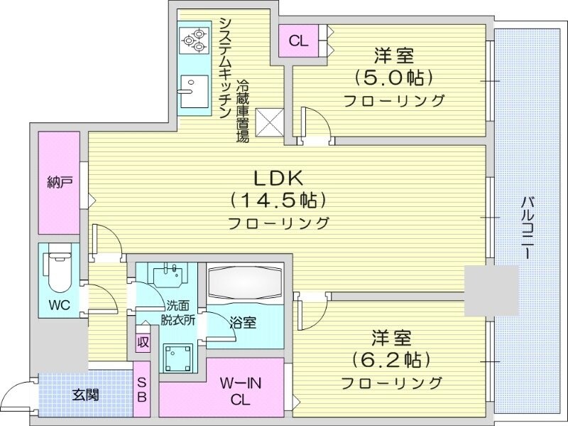 ONE札幌ステーションタワーの物件間取画像