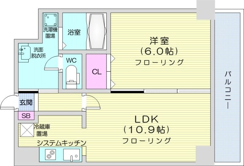 ドーリス北7条館の物件間取画像