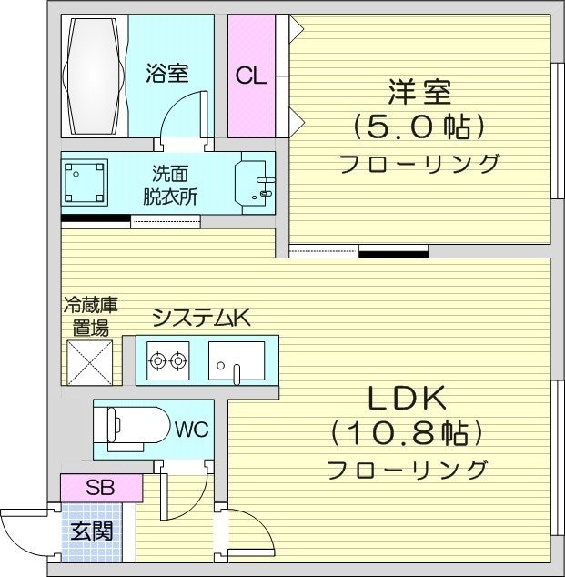 幌平橋駅 徒歩9分 2階の物件間取画像