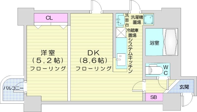 西１１丁目駅 徒歩1分 11階の物件間取画像