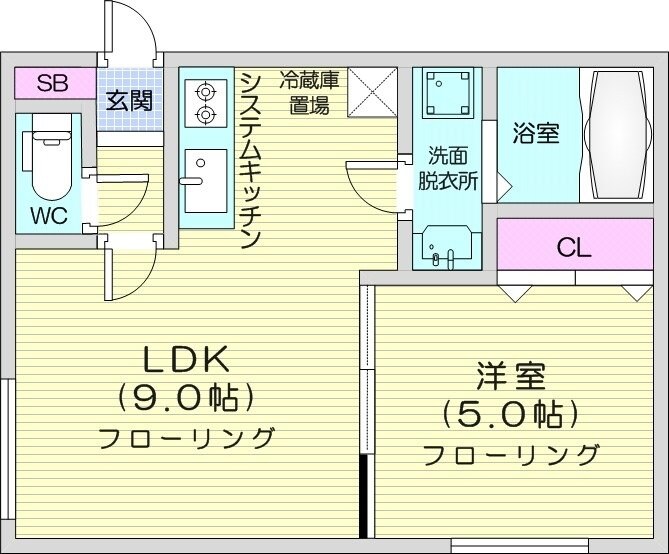 プルメリア栄通の物件間取画像