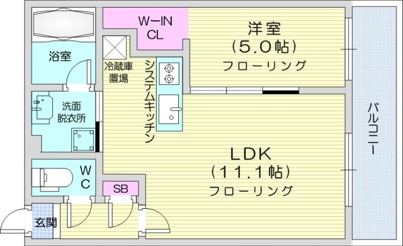 東区役所前駅 徒歩6分 3階の物件間取画像