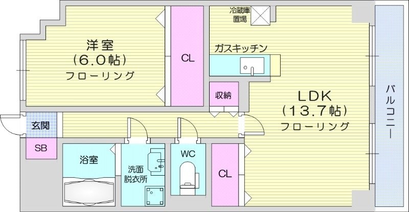 コンフォース杜の物件間取画像