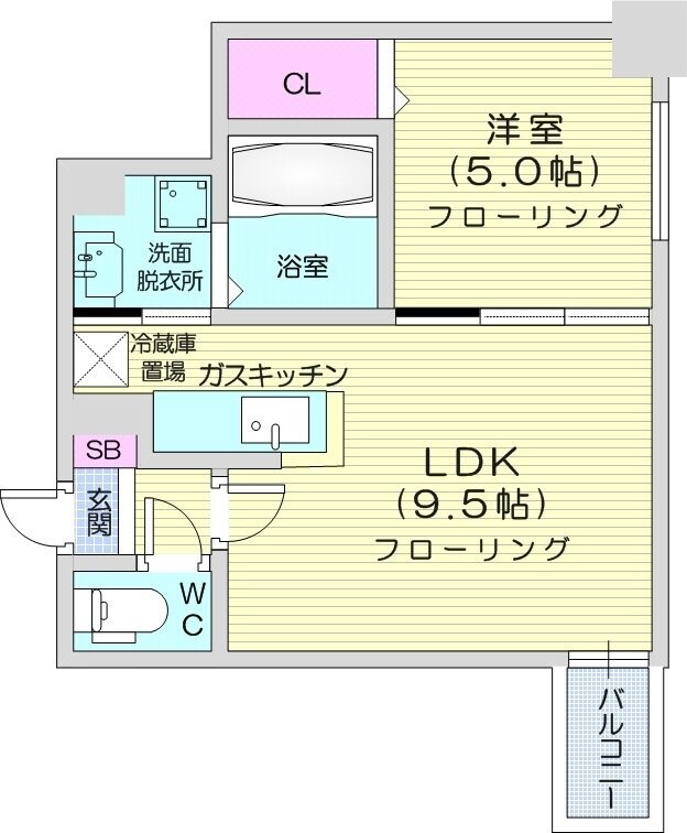 KレジデンスN23の物件間取画像