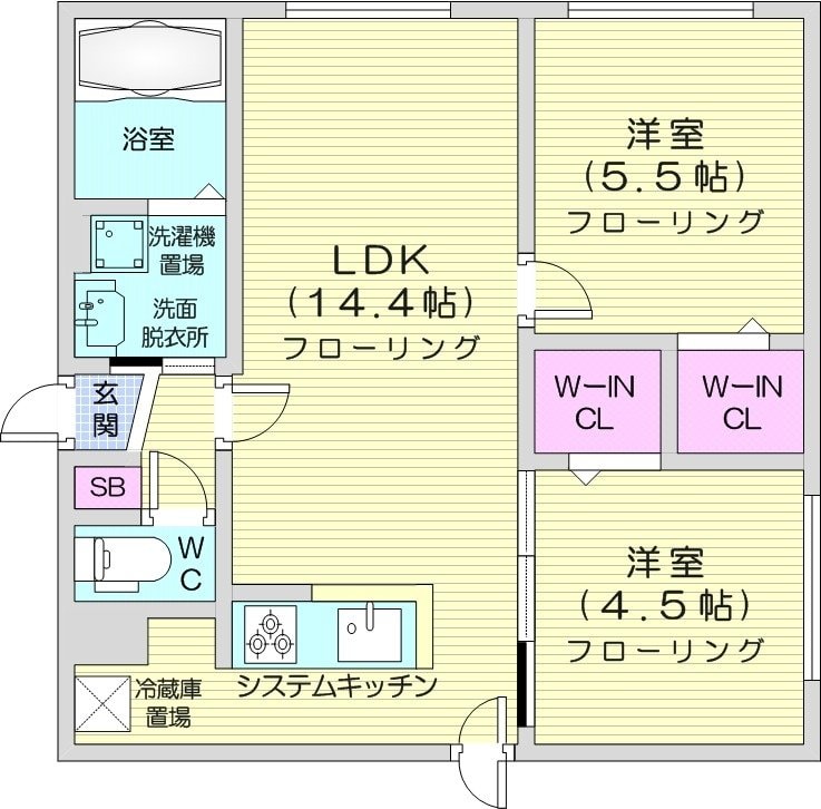 豊平公園駅 徒歩6分 3階の物件間取画像