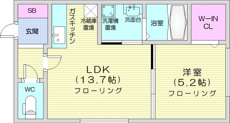 澄川駅 徒歩4分 4階の物件間取画像