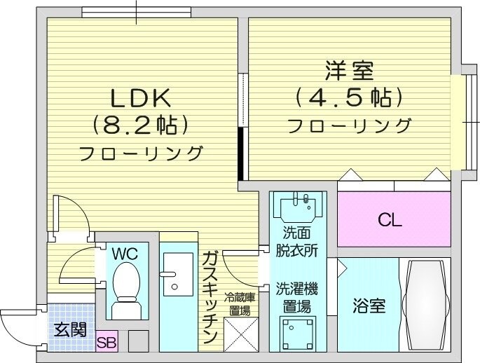 元町駅 徒歩12分 2階の物件間取画像